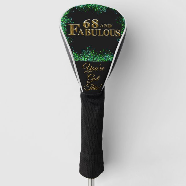 68. Geburtstag Golf Headcover (Vorderseite)