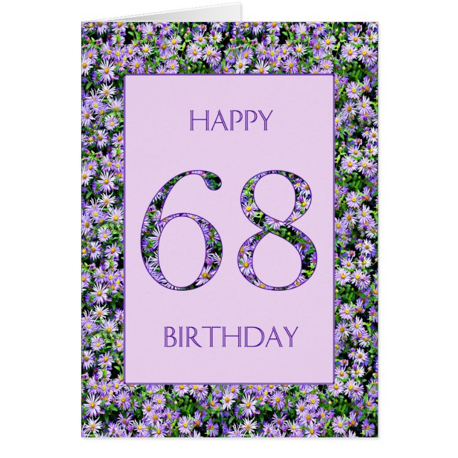 68. Geburtstag Lila Tageszeitung (Vorne)