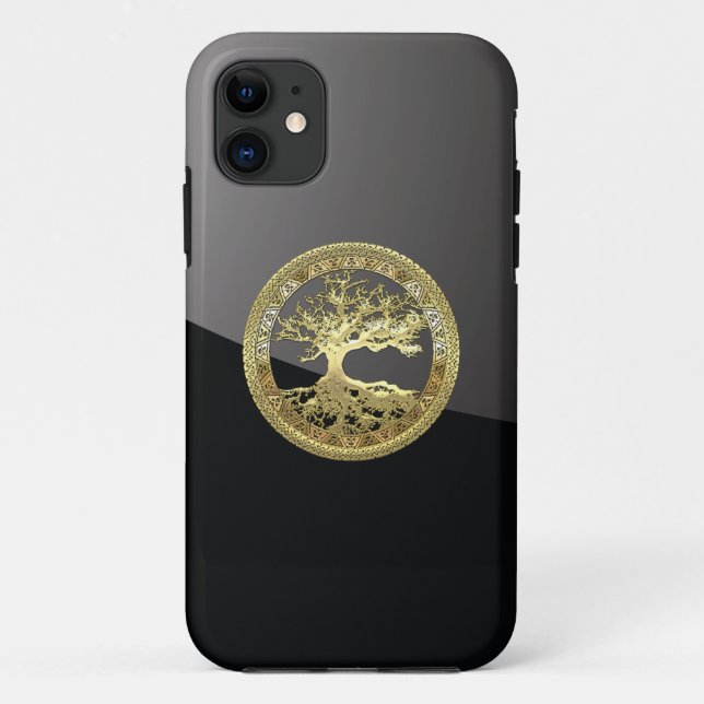 [68] Golden Celtic Tree of Life Case-Mate iPhone Hülle (Rückseite)