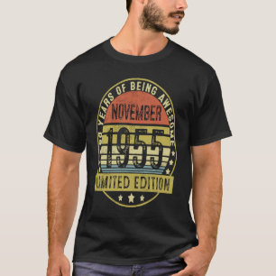 68 Jahre Vintag im November 1955 68. Geburtstag T-Shirt