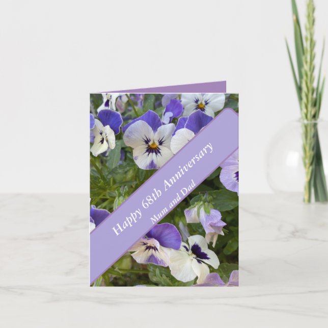 68. Jahrestag Karte (Vorderseite)