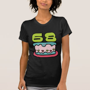 68-jähriger Geburtstagskuchen T-Shirt