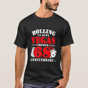 68. Jubiläum Couple - Las Vegas 68. Wedding A T-Shirt