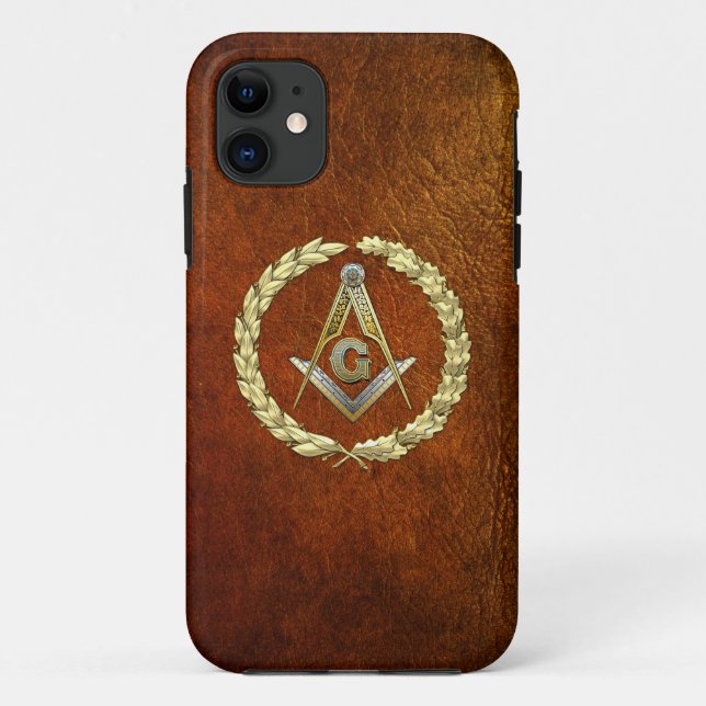 [68] Master Mason, 3. Grad [Gold] Case-Mate iPhone Hülle (Rückseite)