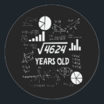 68 Years Old Bday Math Teacher 68th Birthday Gift Runder Aufkleber<br><div class="desc">Birthday Design For anyone who's horoscope say difficult & Stubborn But totally worth.Wear it with pride at work,  school gym perfect to pair with shorts,  leggings or jeans for a casual yet trendy Look</div>