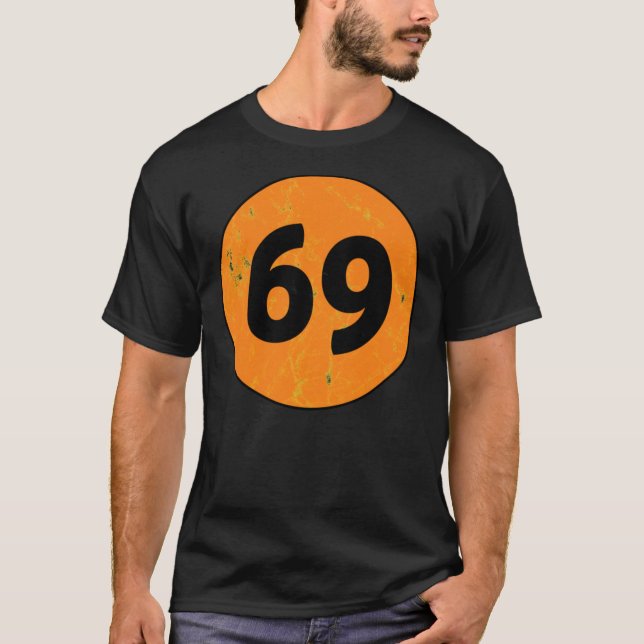 69 1969 RUNDE DISTRESSED LOGO SUMMER OF LOVE RACIN T-Shirt (Vorderseite)