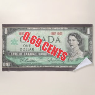 69 Cent Dollar Strandtuch