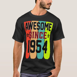 69 Jahre alt Vintag 1954 69. Geburtstag T-Shirt