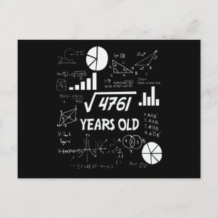 69 Jahre alter Bday-Mathe-Lehrer 69. Geburtstagsge Postkarte