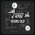 69 Jahre alter Tag Mathe Lehrer 69. Geburtstagsges Quadratischer Aufkleber<br><div class="desc">Birthday Design Für alle,  die das Horoskop sagen schwierig & Stubborn Aber ganz wert.Tragen Sie es mit Stolz auf die Arbeit,  Schule Gymnastik perfekt,  um mit Shorts,  Leggings oder Jeans für einen lässigen und trendigen Look zu verbinden</div>
