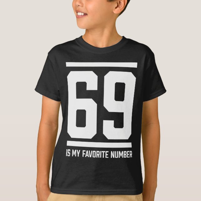 69 Lieblings-Zahl T-Shirt (Vorderseite)