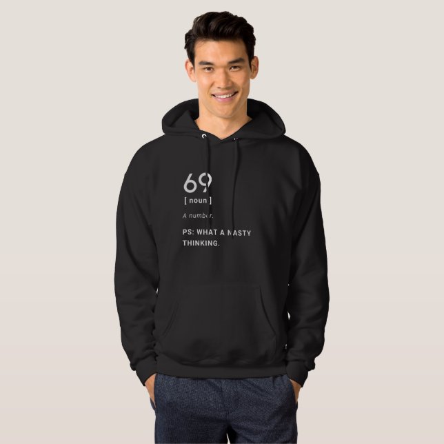 69 lustige Definition Hoodie (Vorne ganz)