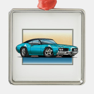 69 Macheten-aquamarines Blau Silbernes Ornament