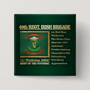 69. Regiment, Irish Brigade (BH) Button