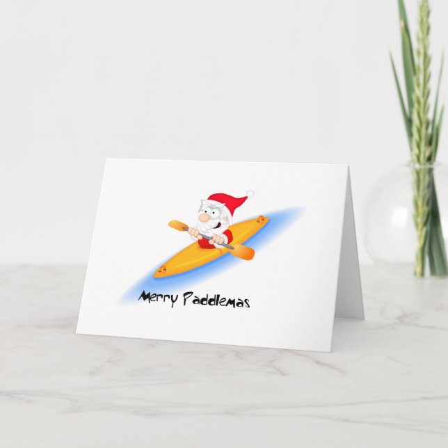 69_santa_paddler feiertagskarte (Vorderseite)