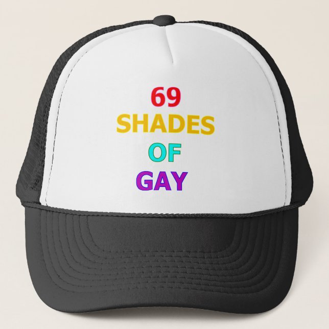 69 Schatten des Homosexuellen Truckerkappe (Vorderseite)