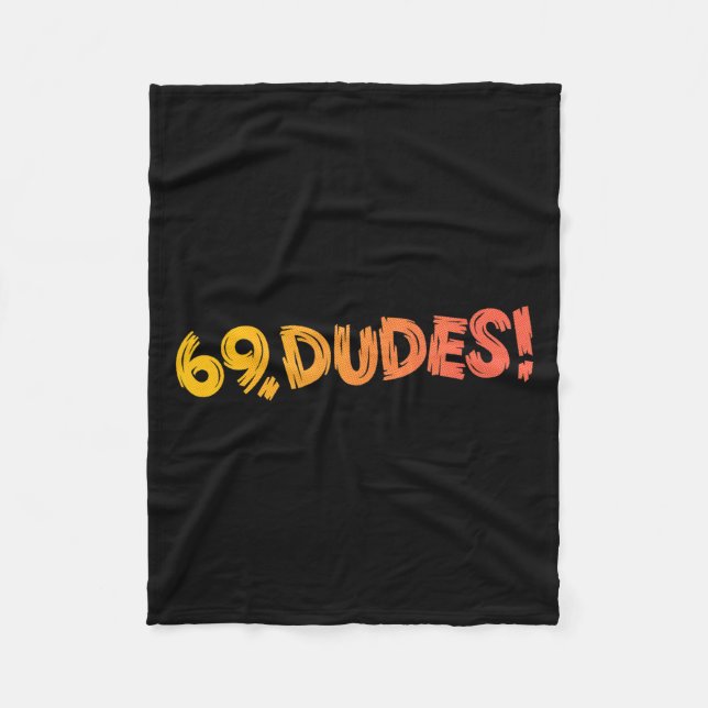 69, Typ! Funny Joke 80er Retro Quote Fleecedecke (Vorderseite)