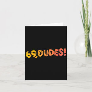 69, Typ! Funny Joke 80er Retro Quote Karte