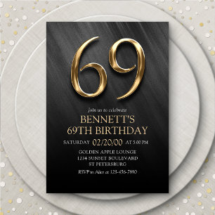 69e Invitation d'anniversaire
