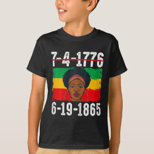 6-19-1865 Monat der schwarzen Geschichte Afrikas T-Shirt