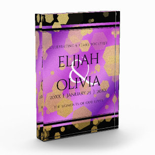 6. 33. 47. 48. Geburtstag von Amethyst Fotoblock