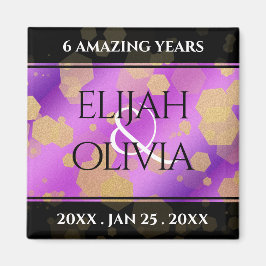 6. 33. 47. 48. Geburtstag von Amethyst Magnet