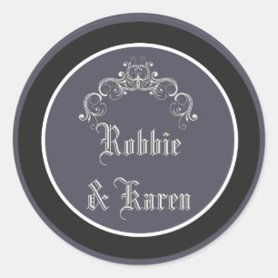 6 - 3" Favoriser Stickers Black Cravate Affair Gre