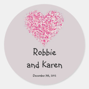 6 - 3" Favoriser Stickers Pétales Floraux Rose Ro