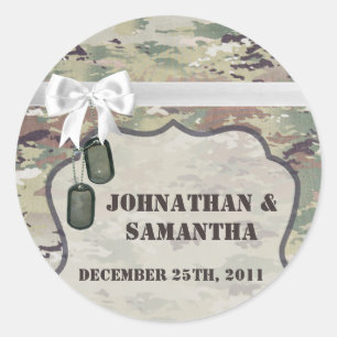 6 - 3" Gefallen Stickers Army OCP Camouflage Unifo