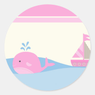 6 - 3" Gefallen Stickers Naut Segelboot Whale