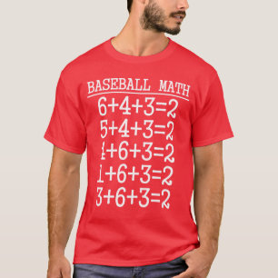 6 4 3 2 Baseball-Mathematik Süßes Softball-Spiel-G T-Shirt