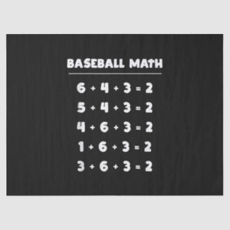 6 4 3 2 Baseballmathematik - Niedliches Spielen vo Seidenpapier