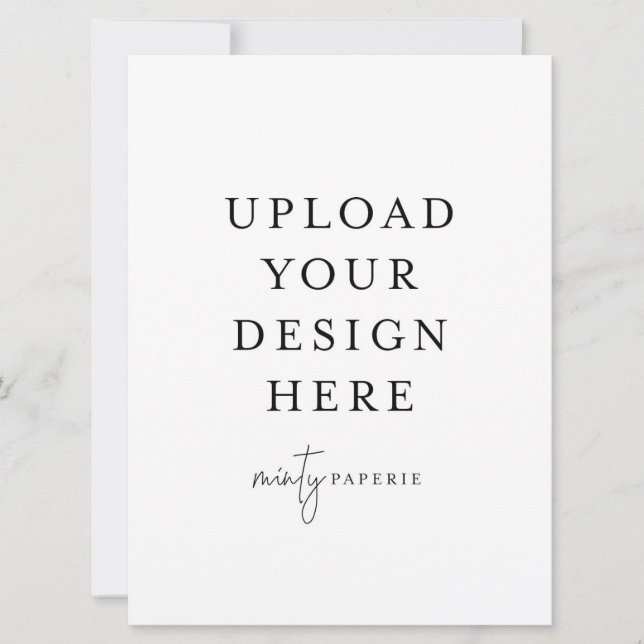 6,5" x 8,75" Einladung - Portrait (Vorderseite)