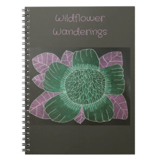 6,5" x 8,75" Wildblume WanderNotebook Notizblock