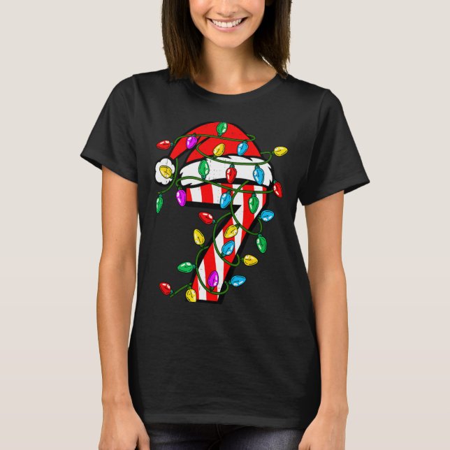 6 7 67 Meme Six Seven Candy Funny Christmas Couple T-Shirt (Vorderseite)