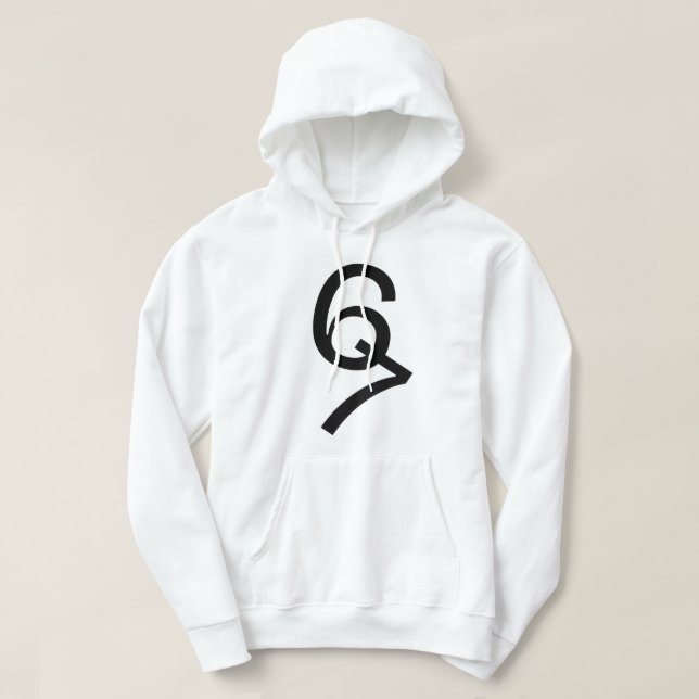 6 7 67 Sechs Sieben Hoodie (Design vorne)