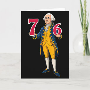 6 7 7 6 George Washington Sechs Sieben Karte
