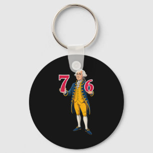 6 7 7 6 George Washington Sechs Sieben Schlüsselanhänger