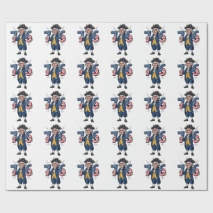 6-7-7-6 George Washington Six Seven Meme 67 Trend Geschenkpapier