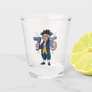 6-7-7-6 George Washington Six Seven Meme 67 Trend Schnapsglas