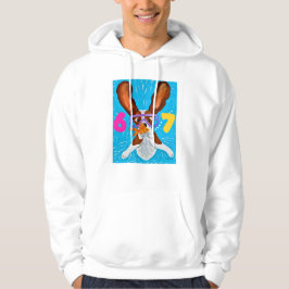 6 7 Basset Hound underwater with fish Hoodie