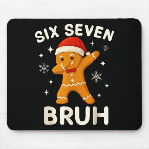 6 7 Bruh Weihnachtslebkuchen 67 Brainrot Jungen Fu Mousepad