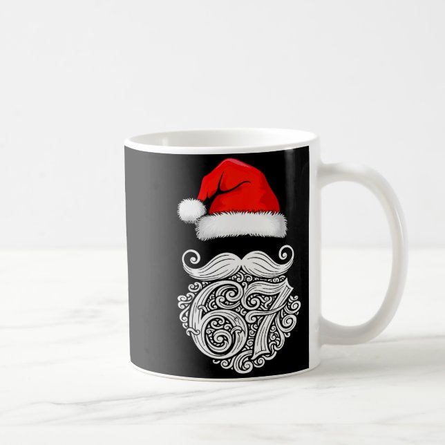 6 7 Christmas 67 Santa Six Seven Christmas Boys Te Kaffeetasse (Rechts)