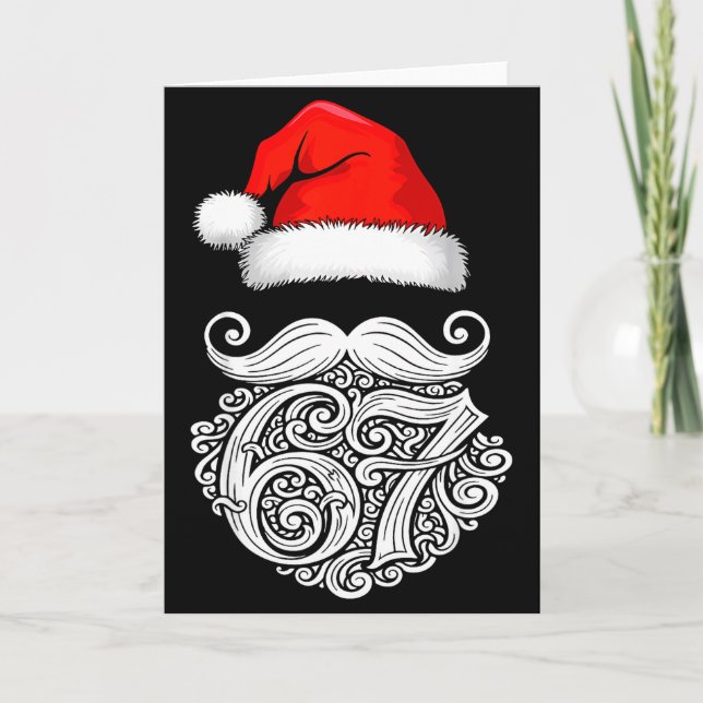 6 7 Christmas 67 Santa Six Seven Christmas Boys Te Karte (Vorderseite)