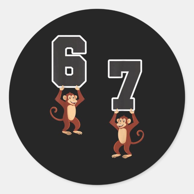 6 7 Funny Matching Teachers Halloween Kostümmonk Runder Aufkleber (Vorderseite)