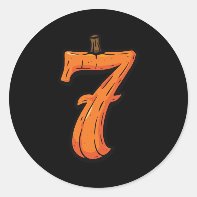 6 7 Funny Six Sieben Halloween Kostüm Matching Cou Runder Aufkleber (Vorderseite)