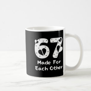 6 7 Füreinander gemacht, Rot 67 Weihnachten Paar V Kaffeetasse