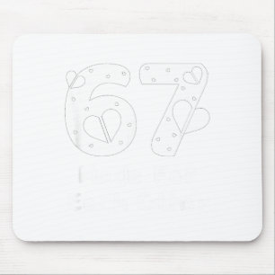 6 7 Füreinander gemacht, Rot 67 Weihnachts-Couple Mousepad