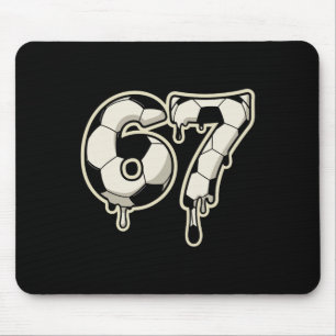 6 7 Fußball Ll Drip-Grafik Six Seven Meme  Mousepad