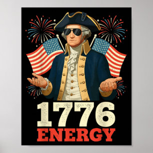 6-7 George Washington Six Seven Meme Lustig 4. Jul Poster